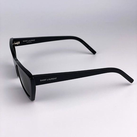 Saint Laurent SL276 MICA 001 Sunglasses Black Grey Cat Eye Women
